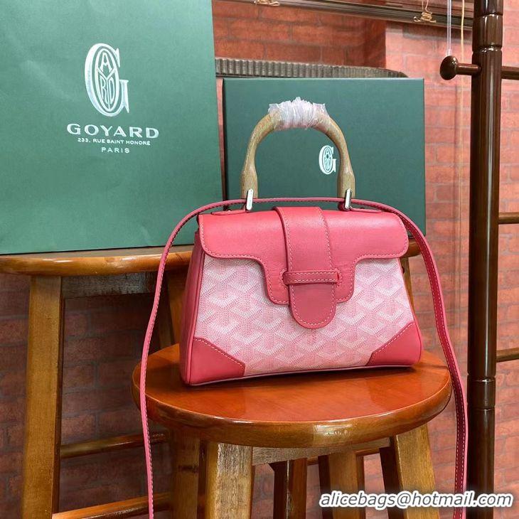 Inexpensive Goyard Original Saigon Tote Bag With Shoulder Strap Mini 8942 Cherry Red