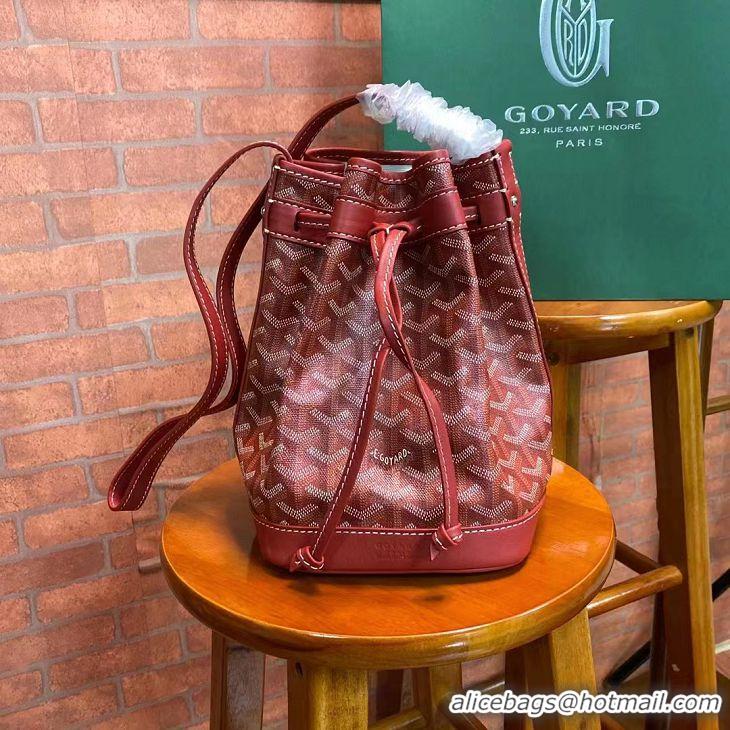 Top Quality Goyard Original Petit Flot Small Bucket Bag G8715 Red