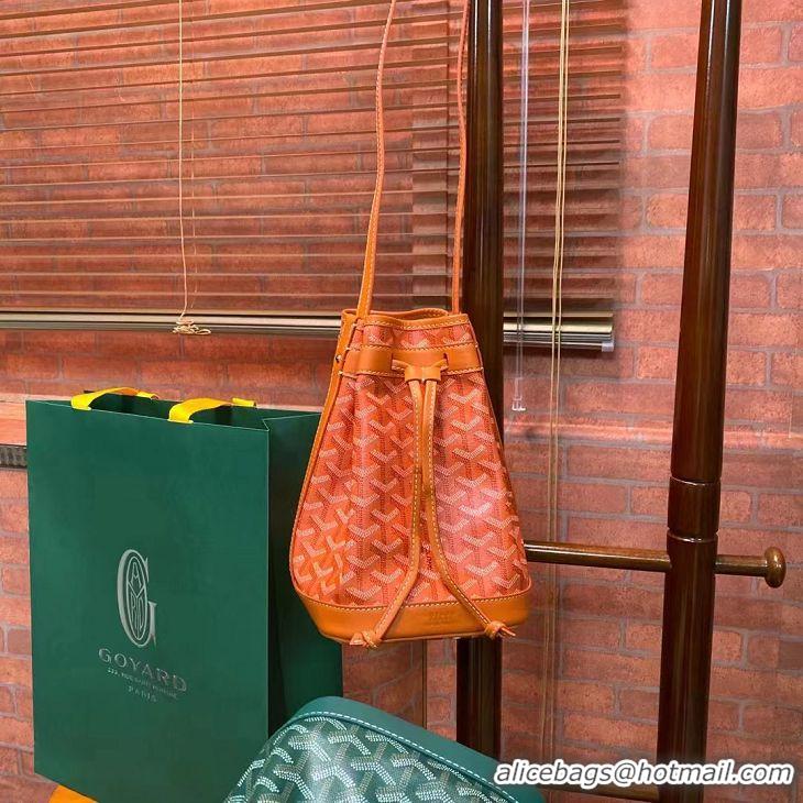 Famous Brand Goyard Original Petit Flot Small Bucket Bag G8715 Orange