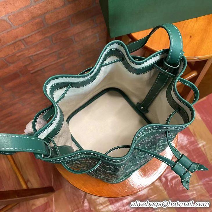 Big Discount Goyard Original Petit Flot Small Bucket Bag G8715 Green