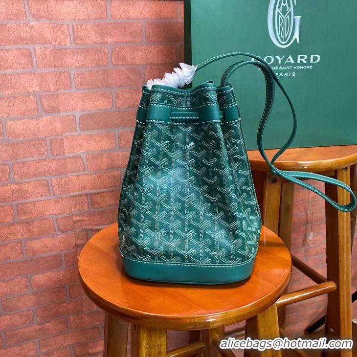 Big Discount Goyard Original Petit Flot Small Bucket Bag G8715 Green