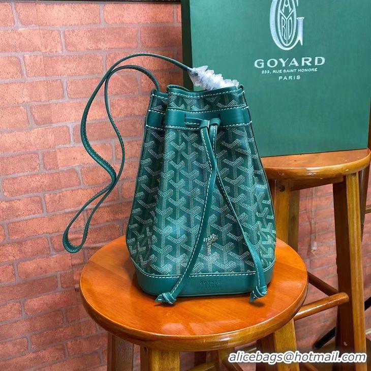 Big Discount Goyard Original Petit Flot Small Bucket Bag G8715 Green