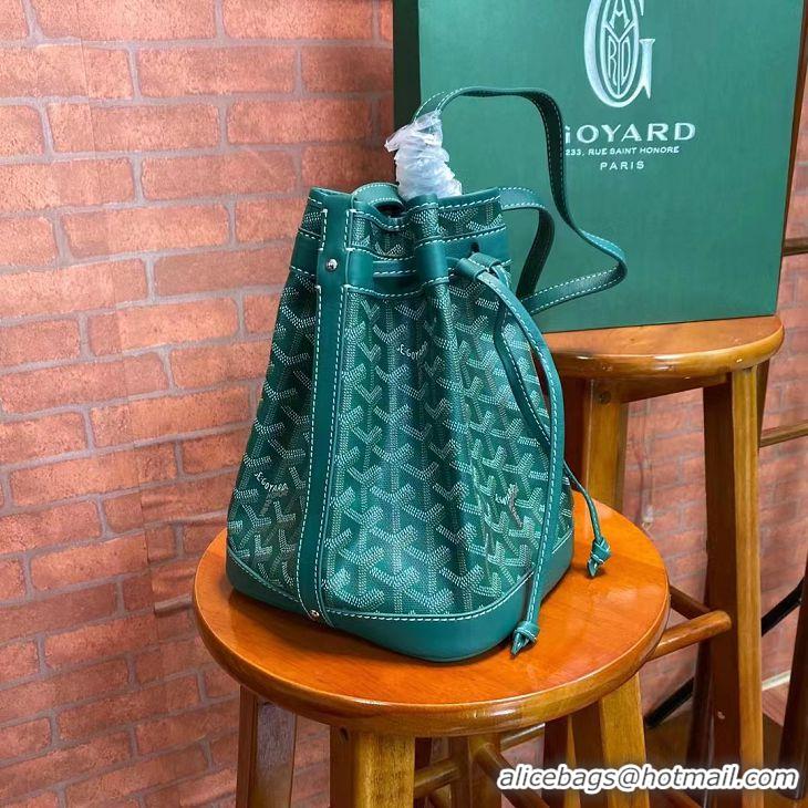 Big Discount Goyard Original Petit Flot Small Bucket Bag G8715 Green