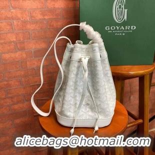 Top Grade Goyard Original Petit Flot Small Bucket Bag G8715 White