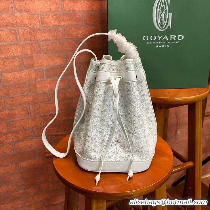 Top Grade Goyard Original Petit Flot Small Bucket Bag G8715 White