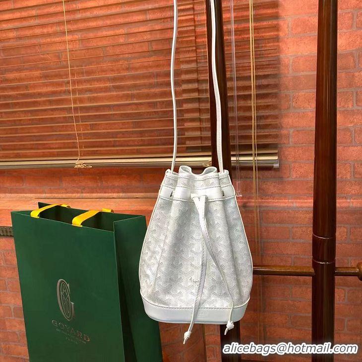 Top Grade Goyard Original Petit Flot Small Bucket Bag G8715 White