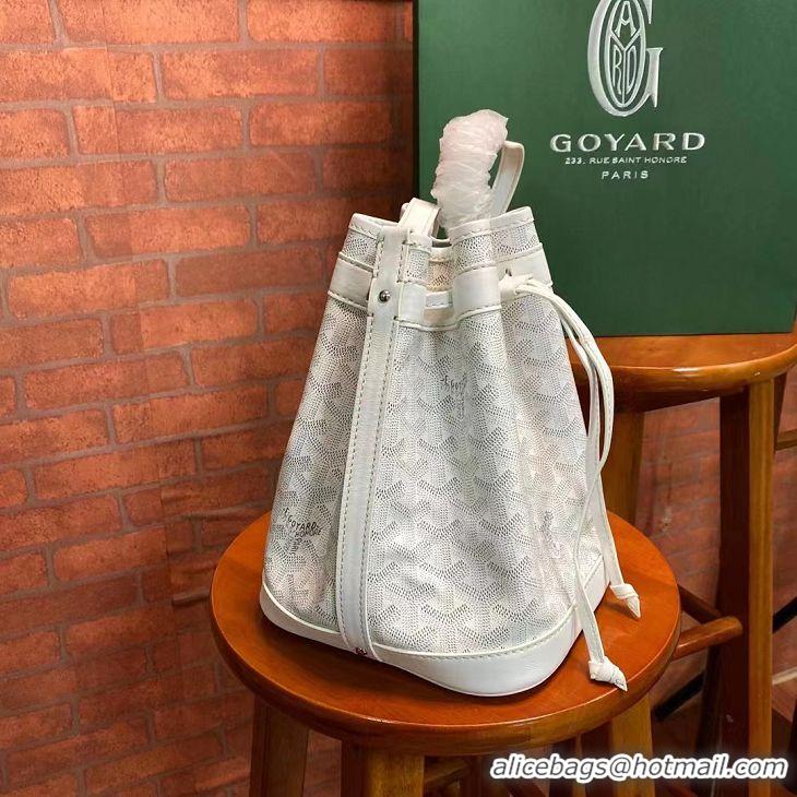 Top Grade Goyard Original Petit Flot Small Bucket Bag G8715 White