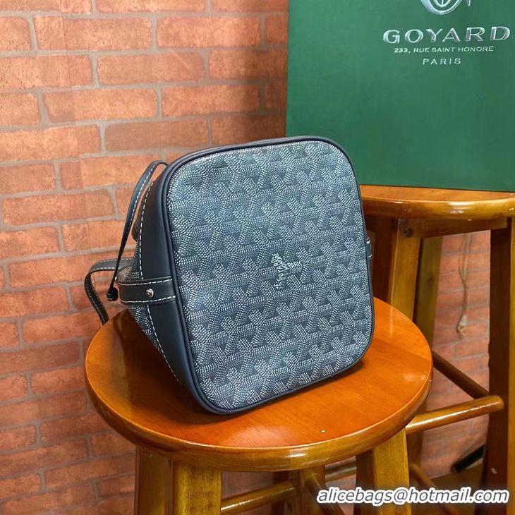 Good Taste Goyard Original Petit Flot Small Bucket Bag G8715 Dark Grey