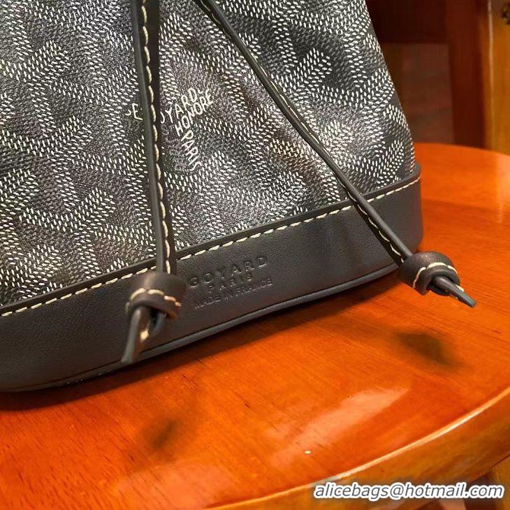 Good Taste Goyard Original Petit Flot Small Bucket Bag G8715 Dark Grey