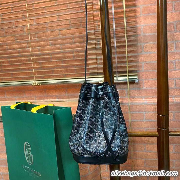 Famous Brand Goyard Original Petit Flot Small Bucket Bag G8715 Black