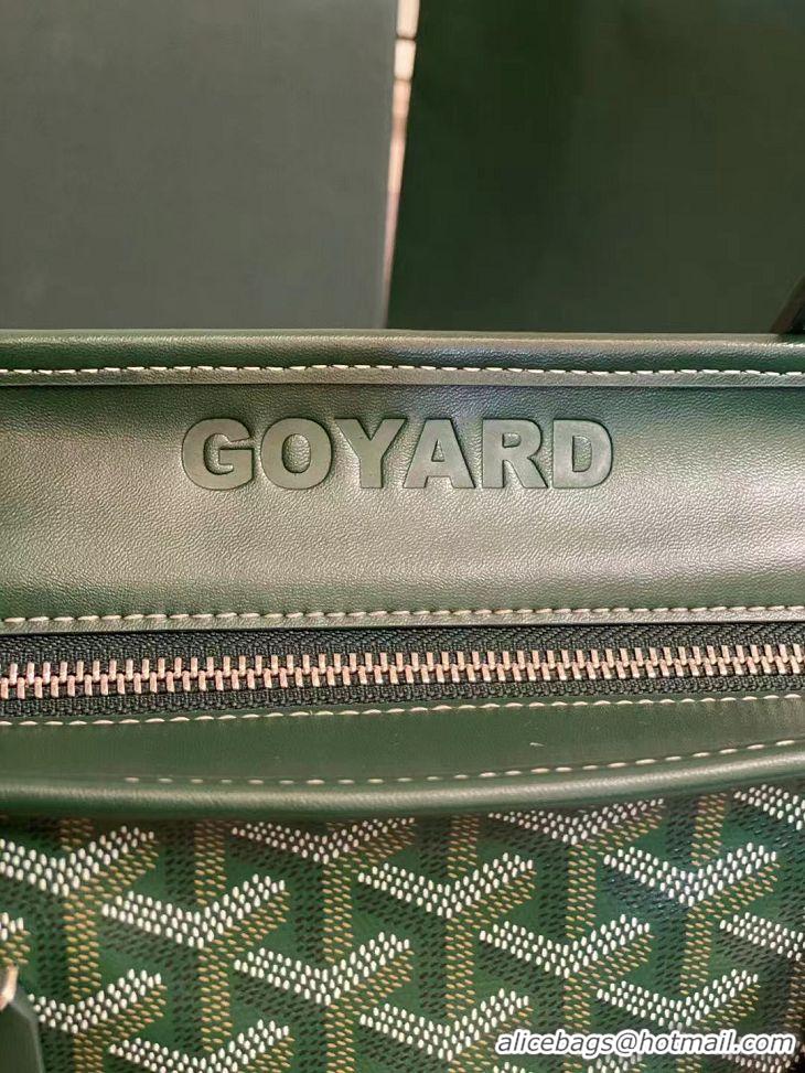 Hot Sall Goyard Sac Marquises Zippered Tote Bag 00317 Green