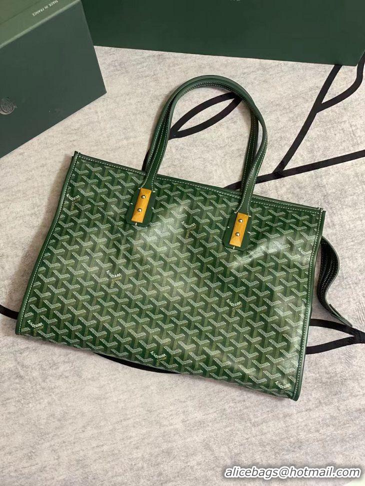 Hot Sall Goyard Sac Marquises Zippered Tote Bag 00317 Green