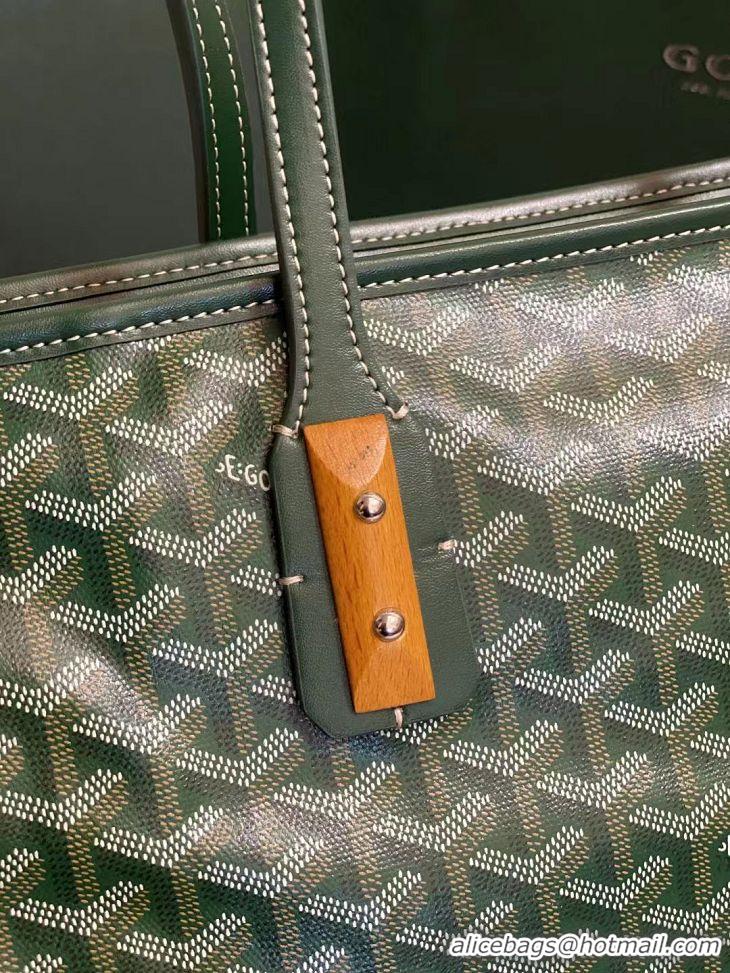 Hot Sall Goyard Sac Marquises Zippered Tote Bag 00317 Green