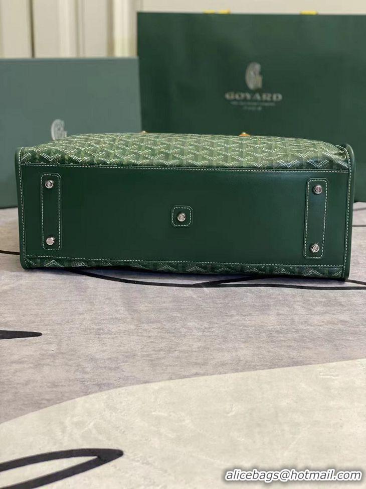 Hot Sall Goyard Sac Marquises Zippered Tote Bag 00317 Green