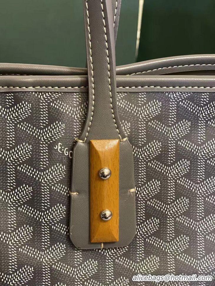 Newly Launched Goyard Marquises Zippered Tote Bag 00317 Dark Grey