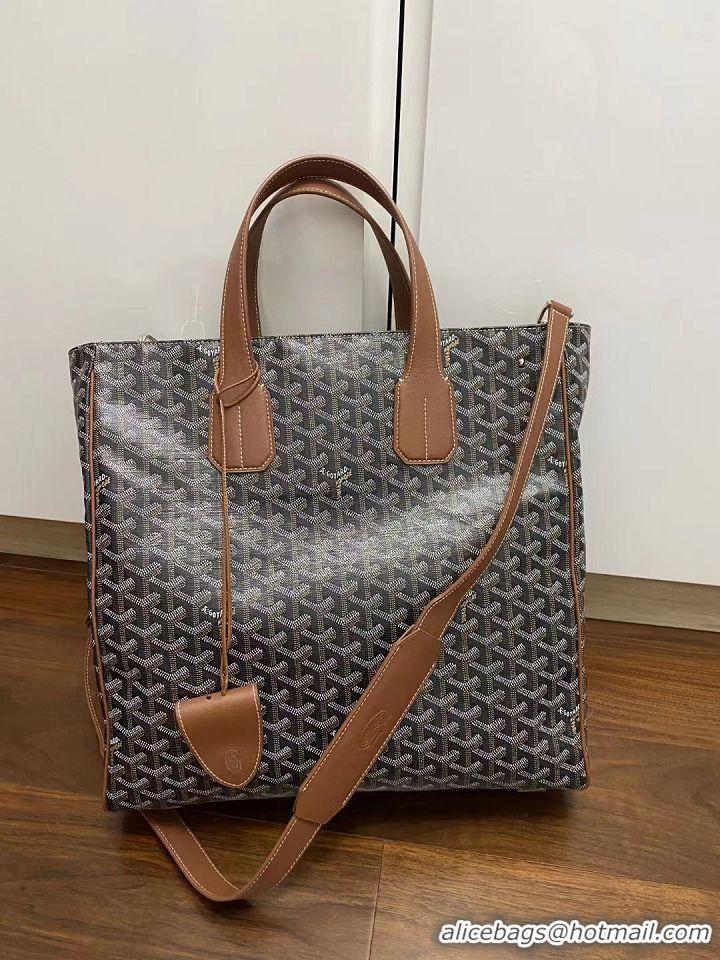 New Style Goyard Mens Messenger Bags And Totes 8977 Black And Tan