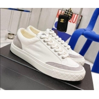 Good Quality Chanel White Canvas Sneakers 021558 Gray