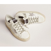 ​Top Quality Golden Goose Hi Star Sneakers With Star And Heel Tab In Metallic GB0388 Silver