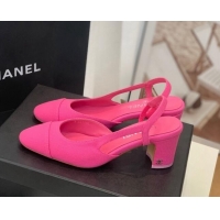 Best Product Chanel Leather Slingback Pumps 6.5cm G31318 Pink