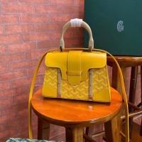 Luxurious Goyard Original Saigon Tote Bag With Strap Small 8942 Yellow