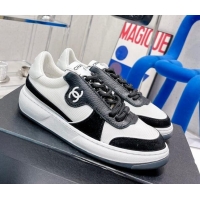 Trendy Design Chanel Fabric, Suede & Calfskin Sneakers G38803 Black