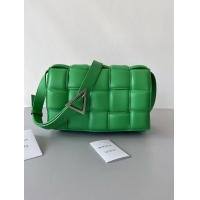 ​Top Grade Bottega Veneta PADDED CASSETTE Bag 591970 Green Silver