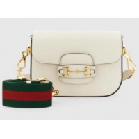 Inexpensive Gucci Horsebit 1955 mini bag 658574 White