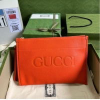 Low Price Gucci Ophidia pouch leather 681200 orange