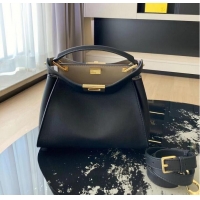 Shop Grade FENDI PEEKABOO ISEEU Original Leather Small bag 0196 Black