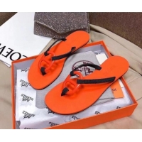 Best Product Hermes Beach Thong Slide Sandals 021706 Orange