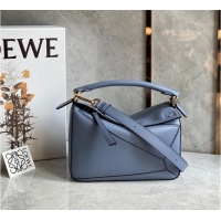 Buy Classic Loewe Puzzle Bag Original Leather 61839 blue