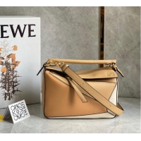 Fashion Discount Loewe Puzzle Bag Original Leather 61843 brown&Apricot