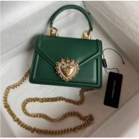 Low Cost Dolce & Gabbana Origianl Leather Shoulder Bag 4011 green