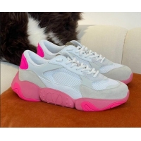 Discount Valentino Mesh Bubbleback Sneakers 030744 White/Pink