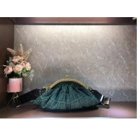 Good Product FENDI leather bag F7641 green