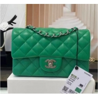 Top Quality Chanel MINI Flap Bag Original Sheepskin Leather 1116 Green