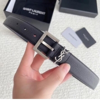 Top Quality YSL calf leather 30MM BELT SL1458