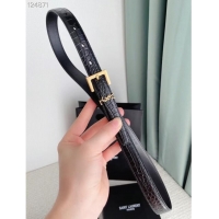 Luxury Discount YSL calf leather 20MM BELT SL1464