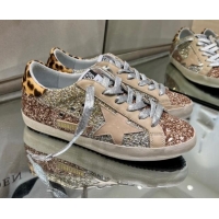 AAAAA Golden Goose GGDB Super-Star Sneakers in Multicolor Glitter with Star 030409