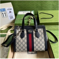 Shop Famous Brand Gucci Ophidia small GG tote bag 547551 Blue