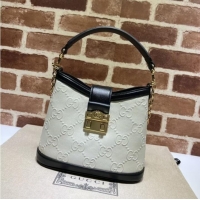 Top Quality Gucci Small GG shoulder bag 675788 White