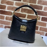 Luxurious Gucci Small GG shoulder bag 675788 Black