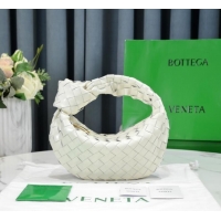 Top Quality Bottega Veneta Mini intrecciato patent leather top handle bag JODIE 651876V WHITE