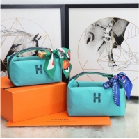 Spot Bulk Hermes TROUSSE BRIDE-A-BRAC 25699 light blue