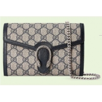 Reasonable Price Gucci Dionysus GG chain wallet 401231 blue