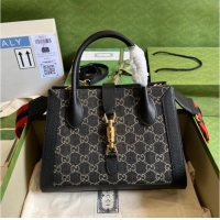 Good Product Gucci GG denim tote bag 685129 Black