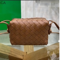 Top Grade Bottega Veneta Mini Loop Crossbody Bag Caramel BV0531 Brown