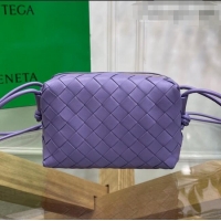 Luxury Discount Bottega Veneta Mini Loop Crossbody Bag Lavender BV0531 Purple