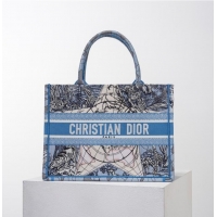 High Quality DIOR BOOK TOTE Embroidery C1287-23 Blue