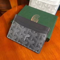 New Fashion Goyard Original Card Holder 020090 Dark Grey